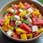 Ensalada Tropical con Sandía, Mango y Queso Fresco 4 Ensalada Tropical con Sandía, Mango y Queso Fresco