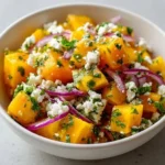 Ensalada de Melón, Mango y Queso Fresco con Vinagreta de Hierbabuena 4 Ensalada de Melón, Mango y Queso Fresco con Vinagreta de Hierbabuena