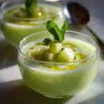 Gazpacho Suave de Melón y Pepino con Toque de Limón: Frescura Líquida para Días Cálidos