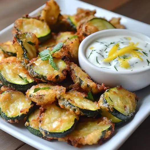 Calabacín Crujiente en Tempura con Salsa de Yogur y Limón: Un Bocado Fresco y Delicioso 4 Calabacín Crujiente en Tempura con Salsa de Yogur y Limón: Un Bocado Fresco y Delicioso