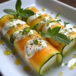 Canelones Fríos de Calabacín con Melón y Crema de Queso: Un Soplo de Frescura Innovadora 5 Canelones Fríos de Calabacín con Melón y Crema de Queso