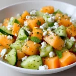 Ensalada de Melón, Pepino y Queso de Cabra: Frescura y Equilibrio en Cada Bocado 4 Ensalada de Melón, Pepino y Queso de Cabra