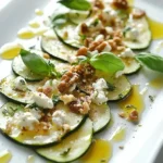 Carpaccio de Calabacín con Queso de Cabra y Nueces Tostadas: ¡Frescura y Elegancia Italianas! 5 Carpaccio de Calabacín con Queso de Cabra y Nueces Tostadas