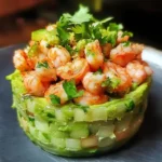 Tartar de Langostinos con Aguacate y Cilantro : ¡Elegancia fresca y sabor tropical en cada bocado! 5 Tartar de Langostinos con Aguacate y Cilantro