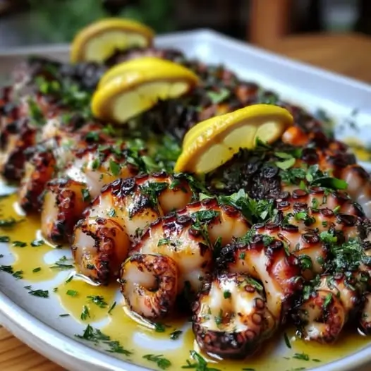 Pulpo a la Parrilla al Estilo Griego: Sabor del Mar con Alma Mediterránea