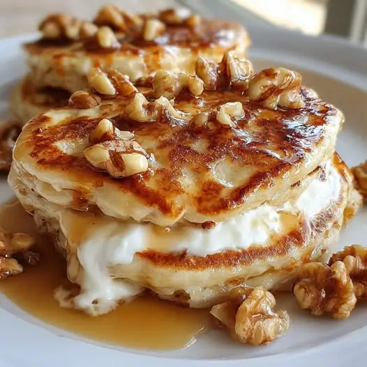 Panqueques de Zanahoria y Nuez con Yogur Griego: Un Desayuno Lleno de Sabor y Nutrientes