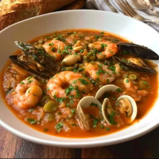 Verdinas con Camarones y Almejas: Un Guiso Marino que Enamora