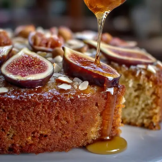 Tarta de Almendra e Higo con un Toque de Miel: Jugosa, Aromática y Perfecta para el Café figos