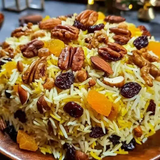 Arroz Persa con Nueces y Frutos Secos