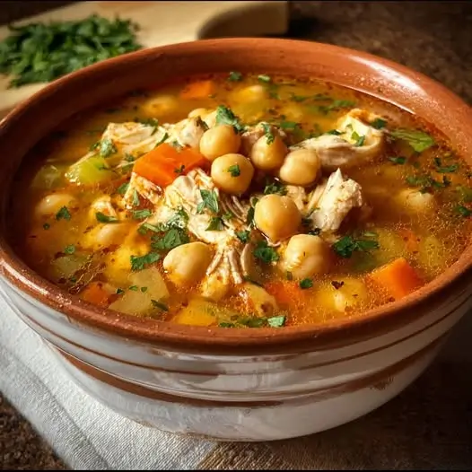 Sopa de Pollo con Garbanzos: Un Abrazo en un Tazón 4 Sopa de Pollo con Garbanzos