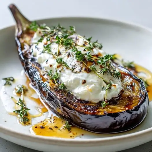 Berenjena Confitada con Miel y Tomillo: Un Plato Vegetariano Exquisito