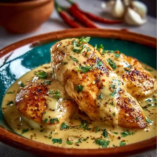 Pechugas en Salsa Cremosa de Ajos: Una Cena Sencilla y Lujosa