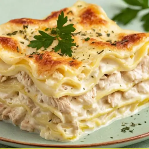 Lasaña Blanca de Pollo: Un Plato Clásico con Sabor a Hogar