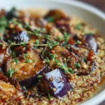 Guiso de Berenjena y Quinoa con Miel y Tomillo