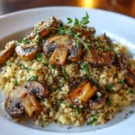 Ensalada de Champiñones y Quinoa con Tomillo Fresco