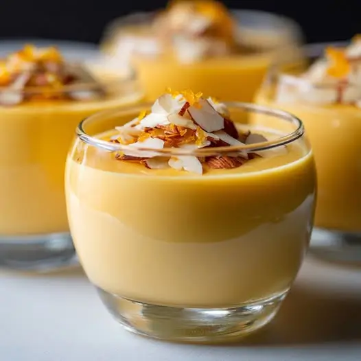 Crema de Postre de Calabaza y Leche de Coco con Vainilla