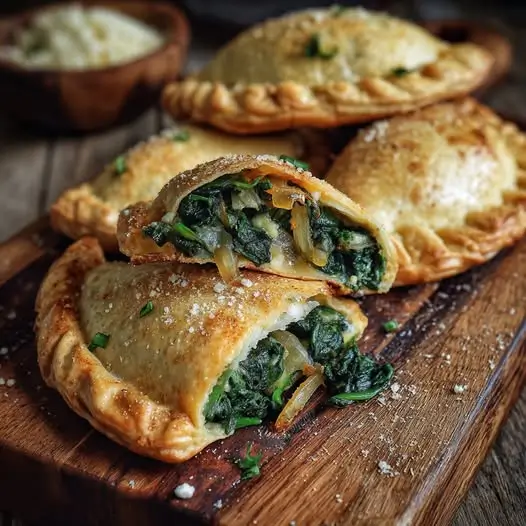 Empanaditas de Espinacas, Queso y Cebolla Caramelizada | Un Bocado Gourmet Irresistible