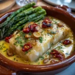 Bacalao al Pil-Pil con Espárragos Trigueros