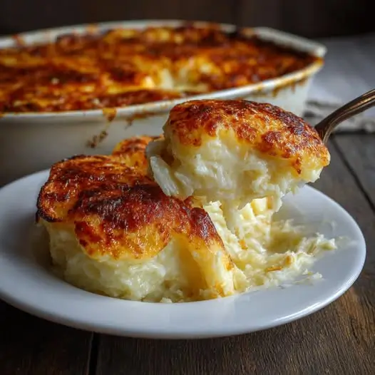 Patatas Romanoff al Horno con Queso y Nata : El Acompañamiento más Cremoso