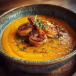 Crema de Calabaza y Gambas con un Toque de Jengibre : Suavidad con Carácter