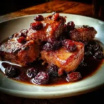 Lomo de Cerdo con Salsa de Uvas Rojas y Vino Tinto