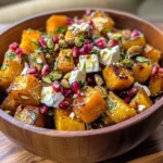 Ensalada de Calabaza Asada, Granada, Feta y Pistachos