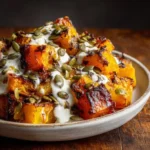 Calabaza Asada con Queso de Cabra y Semillas