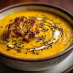 Crema de Coliflor y Calabaza con Cúrcuma