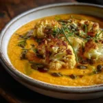 Crema de Coliflor, Calabaza y Puerro